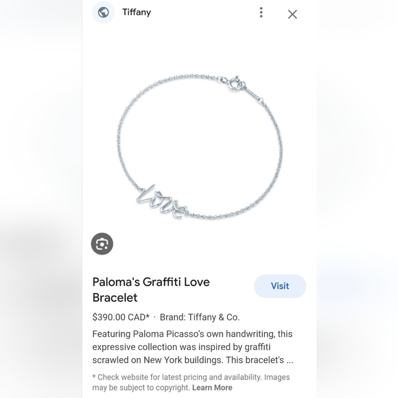 Tiffany's bracelet - Picture 1 of 2